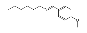 N-(4-methoxybenzylidene)hexan-1-amine Structure