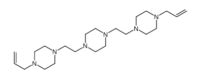 1,4-bis[2-(4-prop-2-enylpiperazin-1-yl)ethyl]piperazine结构式