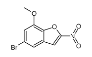 5-bromo-7-methoxy-2-nitro-1-benzofuran结构式