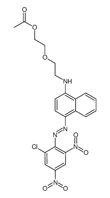 2-[2-[[4-(2-chloro-4,6-dinitro-phenyl)diazenylnaphthalen-1-yl]amino]et hoxy]ethyl acetate结构式