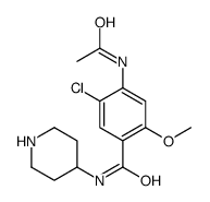 4-acetamido-5-chloro-2-methoxy-N-piperidin-4-ylbenzamide结构式