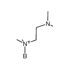 N,N,N',N'-tetramethyl ethylene diamine monoborane Structure