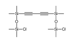 chloro-[4-[[chloro(dimethyl)silyl]oxy-dimethylsilyl]buta-1,3-diynyl-dimethylsilyl]oxy-dimethylsilane Structure