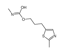 3-(2-methyl-1,3-thiazol-5-yl)propyl N-methylcarbamate Structure