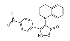 4-(3,4-dihydro-2H-quinolin-1-yl)-3-(4-nitrophenyl)-2H-1,2-oxazol-5-one Structure