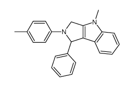 4-methyl-1-phenyl-2-p-tolyl-1,2,3,4-tetrahydro-pyrrolo[3,4-b]indole结构式