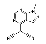 2-(1-methylpyrazolo[3,4-d]pyrimidin-4-yl)propanedinitrile Structure