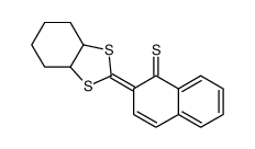 2-(3a,4,5,6,7,7a-hexahydrobenzo[d][1,3]dithiol-2-ylidene)naphthalene-1-thione结构式