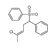 [1-(benzenesulfonyl)-4-chloropent-3-enyl]benzene Structure