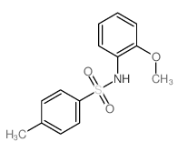 N-(2-methoxyphenyl)-4-methyl-benzenesulfonamide Structure