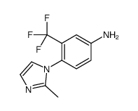 4-(2-methylimidazol-1-yl)-3-(trifluoromethyl)aniline Structure