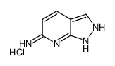 1H-pyrazolo[3,4-b]pyridin-6-amine,hydrochloride结构式