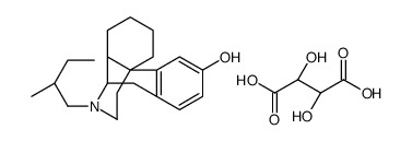 Morphinan-3-ol,17-(2-methylbutyl)-,tartrate,(-)结构式