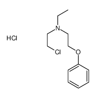 N-(2-chloroethyl)-N-ethyl-2-phenoxyethanamine,hydrochloride Structure