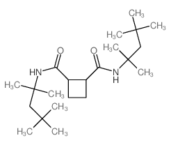 1,2-Cyclobutanedicarboxamide,N1,N2-bis(1,1,3,3-tetramethylbutyl)-结构式