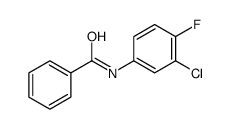 N-(3-chloro-4-fluorophenyl)benzamide结构式