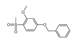 2-methoxy-1-methylsulfonyl-4-phenylmethoxybenzene Structure