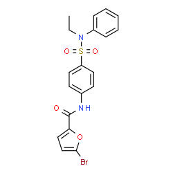 5-bromo-N-(4-{[ethyl(phenyl)amino]sulfonyl}phenyl)-2-furamide结构式