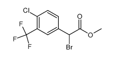 methyl 2-bromo-2-(4-chloro-3-(trifluoromethyl)phenyl)acetate Structure