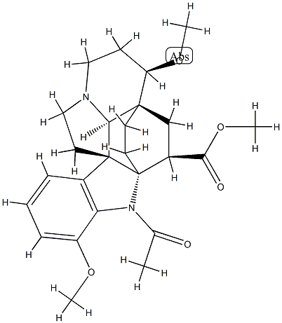 (2α,5α)-1-Acetyl-6β,17-dimethoxyaspidofractinine-3β-carboxylic acid methyl ester picture