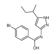 4-bromo-N-(5-butan-2-yl-1H-pyrazol-3-yl)benzamide Structure