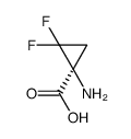 Cyclopropanecarboxylic acid, 1-amino-2,2-difluoro-, (1S)- (9CI) Structure