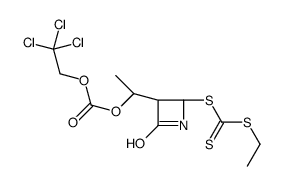 2,2,2-trichloroethyl [2R-[2alpha,3beta(R*)]]-1-[2-[[(ethylthio)thioxomethyl]thio]-4-oxoazetidin-3-yl]ethyl carbonate picture