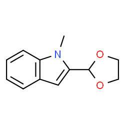 1H-Indole,2-(1,3-dioxolan-2-yl)-1-methyl-(9CI) Structure