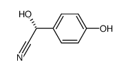 (R)-2-(4-hydroxyphenyl)-2-hydroxyacetonitrile结构式