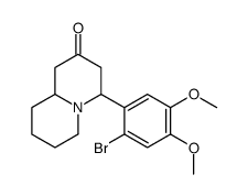 4-(2-Bromo-4,5-dimethoxyphenyl)octahydro-2H-quinolizin-2-one结构式