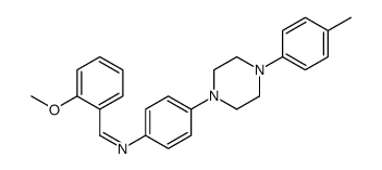 1-(2-methoxyphenyl)-N-[4-[4-(4-methylphenyl)piperazin-1-yl]phenyl]meth animine结构式