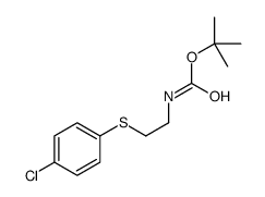 tert-butyl N-[2-(4-chlorophenyl)sulfanylethyl]carbamate Structure