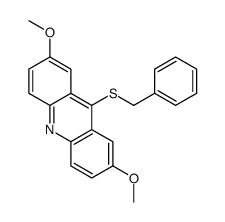 9-benzylsulfanyl-2,7-dimethoxyacridine结构式