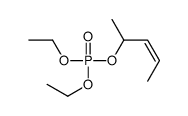 diethyl pent-3-en-2-yl phosphate Structure