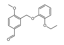 3-(2-ETHOXY-PHENOXYMETHYL)-4-METHOXY-BENZALDEHYDE structure