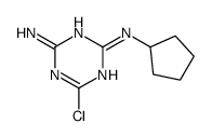 6-chloro-N-cyclopentyl-1,3,5-triazine-2,4-diamine结构式