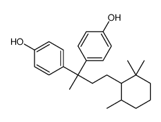 4-[2-(4-hydroxyphenyl)-4-(2,2,6-trimethylcyclohexyl)butan-2-yl]phenol结构式