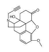 (5alpha)-4,5-epoxy-14-hydroxy-3-methoxy-17-(2-propynyl)morphinan-6-one structure