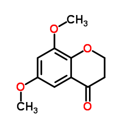 6,8-Dimethoxy-2,3-dihydro-4H-chromen-4-one结构式