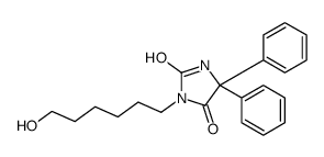 3-(6-hydroxyhexyl)-5,5-diphenylimidazolidine-2,4-dione Structure