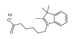 6-(2,3,3-trimethylindol-1-ium-1-yl)hexanoic acid,iodide结构式