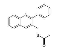 3-(thiomethyl)-S-acetyl-2-phenylquinoline结构式