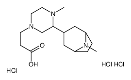 1-Piperazinepropanoic acid, 8-methyl-8-azabicyclo(3.2.1)oct-3-yl ester , trihydrochloridehydrate, endo-结构式