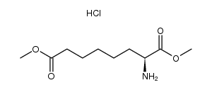 dimethyl L-α-aminosuberate hydrochloride Structure