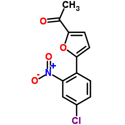 1-[5-(4-CHLORO-2-NITRO-PHENYL)-FURAN-2-YL]-ETHANONE结构式