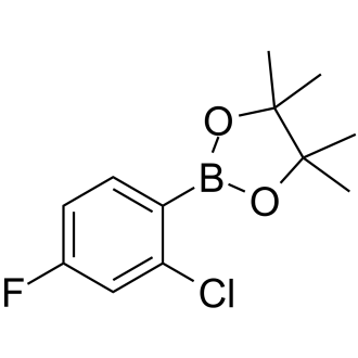 2-(2-Chloro-4-fluorophenyl)-4,4,5,5-tetramethyl-1,3,2-dioxaborolane picture