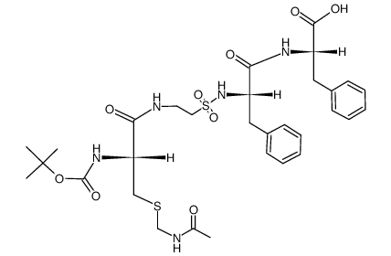 BOC-Cys(ACM)-Tau-Phe-Phe-OH Structure