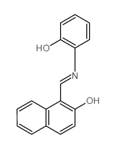 2-Naphthalenol,1-[[(2-hydroxyphenyl)imino]methyl]-结构式