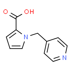 1-(pyridin-4-ylmethyl)-1H-pyrrole-2-carboxylic Acid Structure