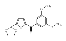 2-(3,5-DIMETHOXYBENZOYL)-5-(1,3-DIOXOLAN-2-YL)THIOPHENE图片